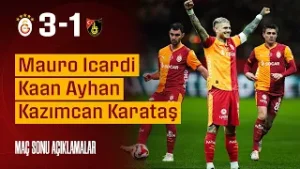 ?️ Mauro Icardi, Kaan Ayhan ve Kazımcan Karataş'ın maç sonu açıklamaları | #GSvİST 