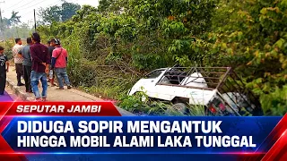 DRIVER SUSPECTED OF FALLING ASLEEP, LEADING TO SINGLE-VEHICLE ACCIDENT
