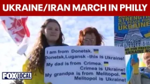 Protesters rally in Philadelphia over Ukraine war and Iran regime change