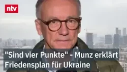 USA und europäische Staaten basteln an einem Plan für die Ukraine, Rainer Munz ordnet ein | ntv