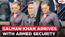 Salman Khan arrives with ARMED Security at airport after Tiger Shroff firing incident