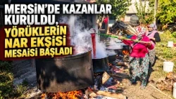 In Mersin, cauldrons have been set up, and the Yörük people have begun their pomegranate molasses...