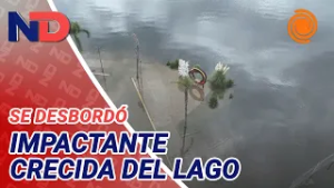 Carlos Paz: la crecida del lago San Roque DESBORDÓ la COSTANERA tras la apertura de válvulas
