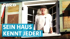 Fachwerkhaus wird Kunst: Künstler bemalt jede Wand und lebt in seinem Atelier