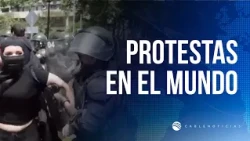 Wave of protests in France, Spain, Chile, Mexico, and Argentina: Crisis and social unrest