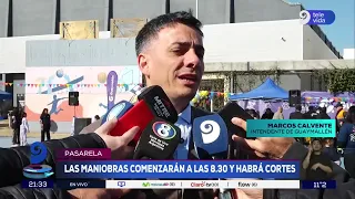 Acceso Este: Detours in Guaymallén this Saturday due to the installation of a new pedestrian bridge