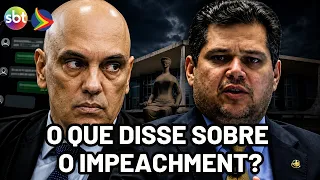 Alcolumbre speaks out on impeachment requests against justices