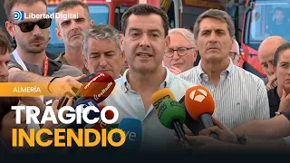 ALMERÍA FIRE | Juanma Moreno details the tragedy's data