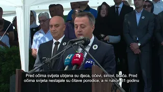 IZ VISOKOG ISPRAĆENA TUŽNA KOLONA SA DESET IDENTIFIKOVANIH ŽRTAVA GENOCIDA U SREBRENICI