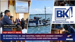 BK International Inc. And Industrial Fabrication Awarded Contract To Salvage The MV Barima, ........