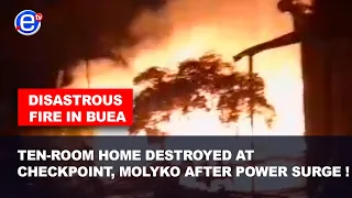 DISASTROUS FIRE IN BUEA: TEN-ROOM HOME DESTROYED AT CHECKPOINT, MOLYKO AFTER POWER SURGE !