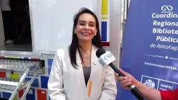 The "Bibliomóvil" that will travel through different sectors of the region was inaugurated this T...