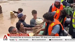 Pakistan floods displace thousands as monsoon death toll reaches 109