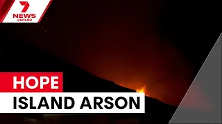 Arson attack leaves two with life-threatening burns at Hope Island | 7NEWS