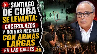🚨 SANTIAGO DE CUBA SE LEVANTA: CACEROLAZOS Y BOINAS NEGRAS CON ARMAS LARGAS EN LAS CALLES