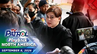 TV Patrol Playback North America | September 8, 2026