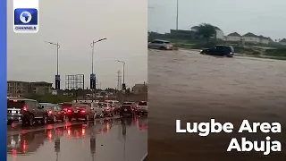 Commuters Stranded As Flood Take Over Abuja Highway