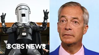 United Kingdom's Nigel Farage wins special election against trash can-themed opponent, Count Binface