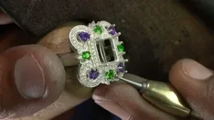 Custom Multi Gemstone Ring | BTS | Jewellery Making #jewellerymaking #handmadejewellery #jewellery