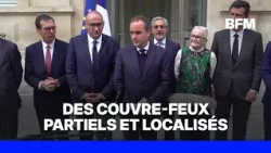 Violences: Sébastien Lecornu annonce avoir demandé aux préfets "un certain nombre de couvre-feux"