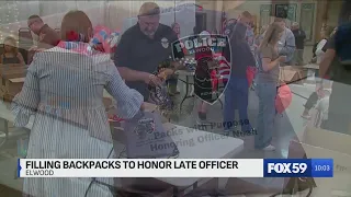 Community of Elwood keeps memory of fallen officier