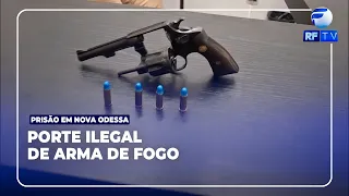 Homem é preso em bar por porte ilegal de arma de fogo em Nova Odessa