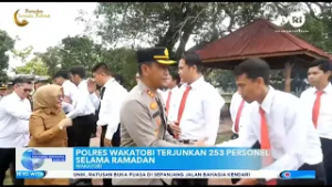 POLRES WAKATOBI TERJUNKAN 253 PERSONEL SELAMA RAMADAN