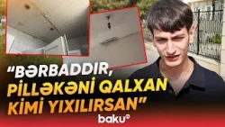 “Ayaqyolu pis gündədir, yuxarıdan su damır” | Pedaqoji Universitet təhlükəli haldadır? - Baku TV