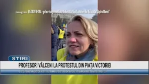 PROFESORI VÂLCENI LA PROTESTUL DIN PIAȚA VICTORIEI