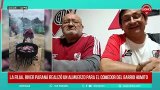 River Plate Paraná Branch hosted a lunch at the Humito neighborhood soup kitchen