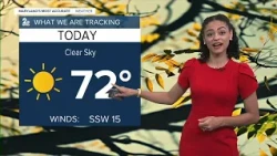 Maryland's Most Accurate: Dry and sunny for a stretch