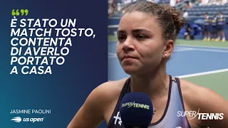 Jasmine Paolini discusses her US Open opening round win against Erjavec