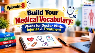 Build Your Medical Vocabulary: Words for Doctor Visits, Injuries & Treatment Ep8|CommunicationSkills