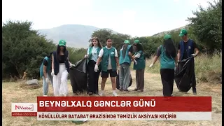 Könüllülər Batabat ərazisində təmizlik aksiyası keçirib