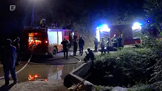 Požar kod Maglaja prijetio kućama, FTV s vatrogascima na požarištu