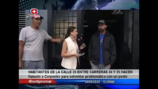 Residents of 20th Street between 24th and 25th Avenues call on Corpoelec