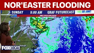 East Coast nor'easter triggers coastal flooding warnings for 40 million people