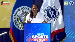 Marion Jones Addresses the Future of Belize's National Sports Complex