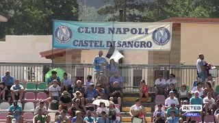 Castel di Sangro - Napoli enthusiasm for their arrival in Abruzzo
