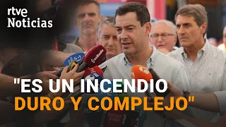 ALMERÍA WILDFIRE | JUANMA MORENO PROVIDES LIVE UPDATE ON THE LATEST TRAGEDY FIGURES | RTVE