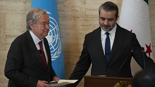 Secondo giorno di Guterres in Siria: stop a tutte le sanzioni contro Damasco