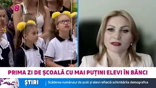 Prima zi de școală cu tot mai puțini elevi în bănci