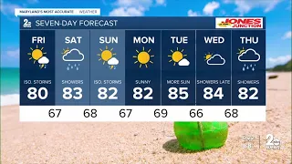 WMAR-2 News Dylan Robichaud Thursday night weather