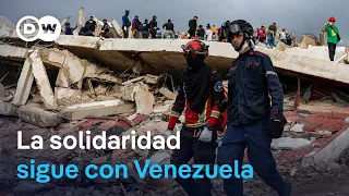 International aid continues to mobilize more than a month after the earthquakes in Venezuela