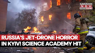 Russia’s Jet-Drone Horror In Kyiv! Science Academy Building Hit In Massive Daytime Attack In Ukraine