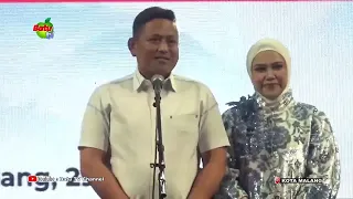 MALANG MAYOR ATTENDS MALANG CITY POLICE CHIEF FAREWELL AND WELCOME CEREMONY