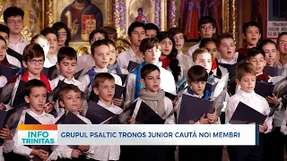 Grupul psaltic Tronos Junior caută noi membri