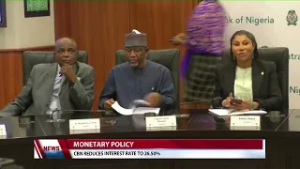 Monetary Policy: CBN Reduces Interest Rate to 26 50%
