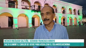 SALTA - Salta iluminó el Cabildo de verde para visibilizar el Colangiocarcinoma #canal7salta