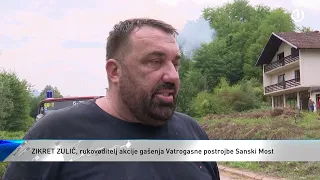 Požari kod Sanskog Mosta: Izgorjele 3 kuće, vatrogasci se bore s vatrenom stihijom u Sasini